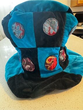 One of a Kind Velvet Patchwork Top Hat Festival Fantasy Play